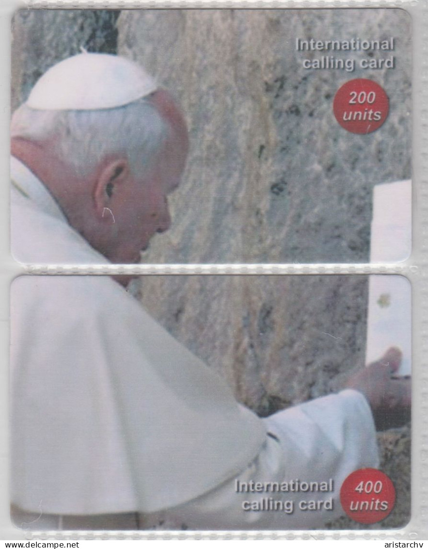 CHINA POPE JOHN PAUL IOANNES PAULUS II 28 PUZZLES OF 56 PHONE CARDS