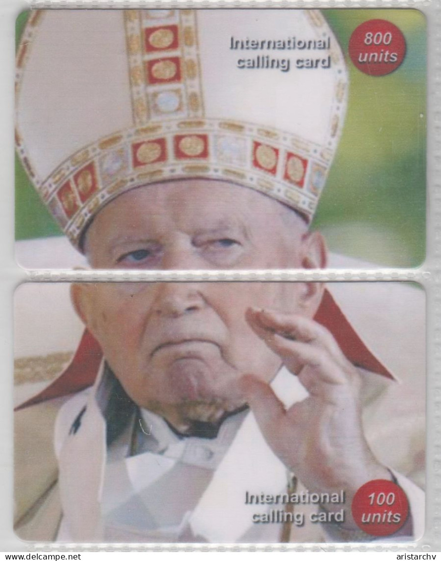 CHINA POPE JOHN PAUL IOANNES PAULUS II 28 PUZZLES OF 56 PHONE CARDS