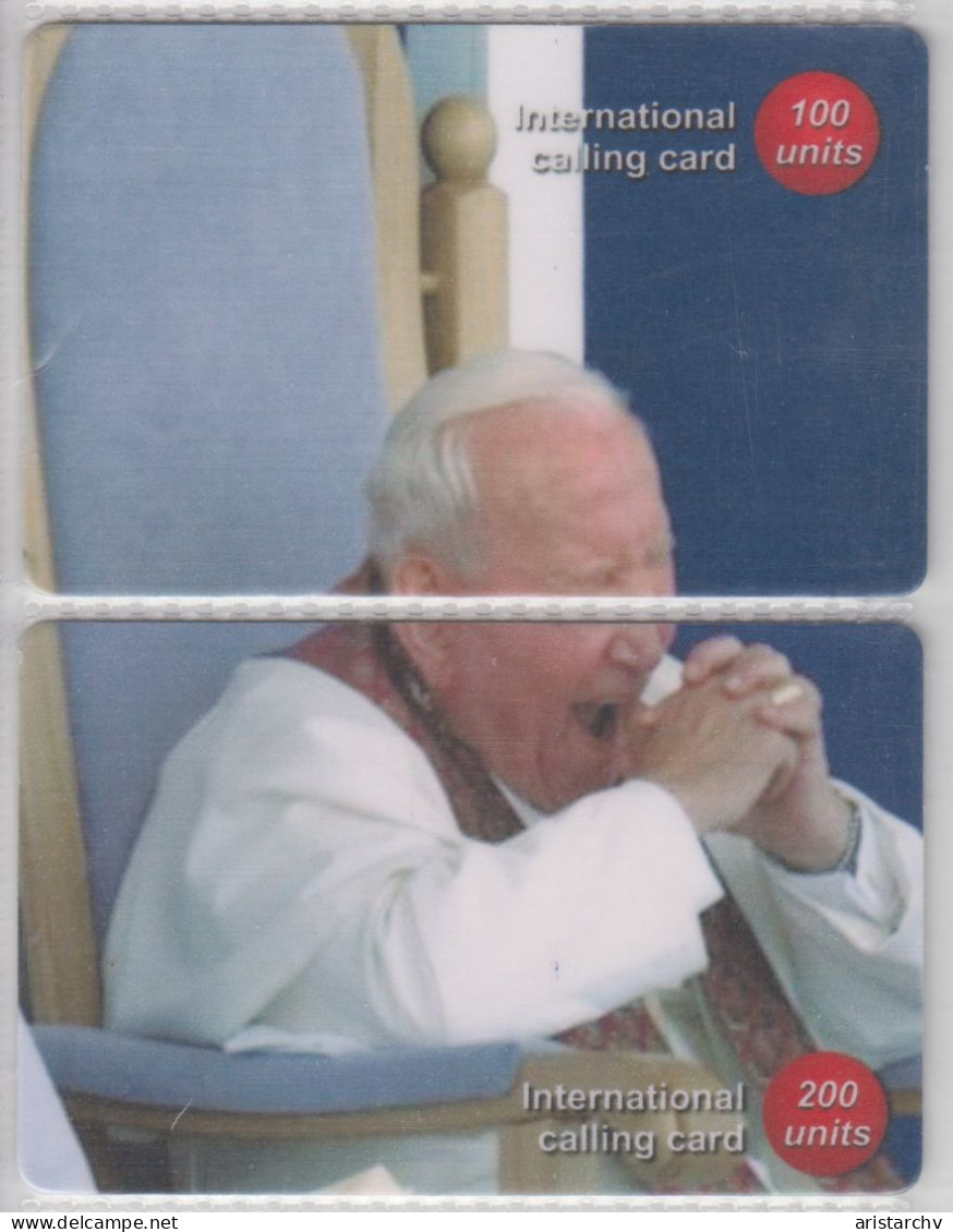 CHINA POPE JOHN PAUL IOANNES PAULUS II 28 PUZZLES OF 56 PHONE CARDS