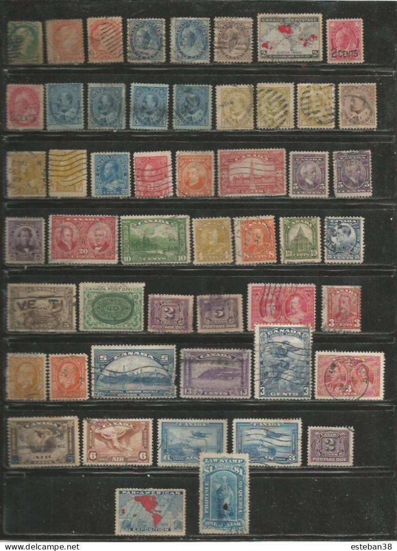 Canada Timbres Diverses - Collections