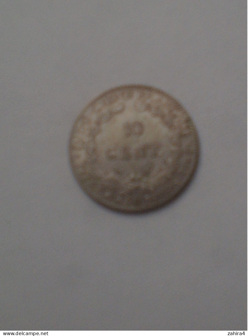 2 Pièces Argent De 10 Cent. Indochine 1937 - RF - Jean-Auguste Barre - Algérie