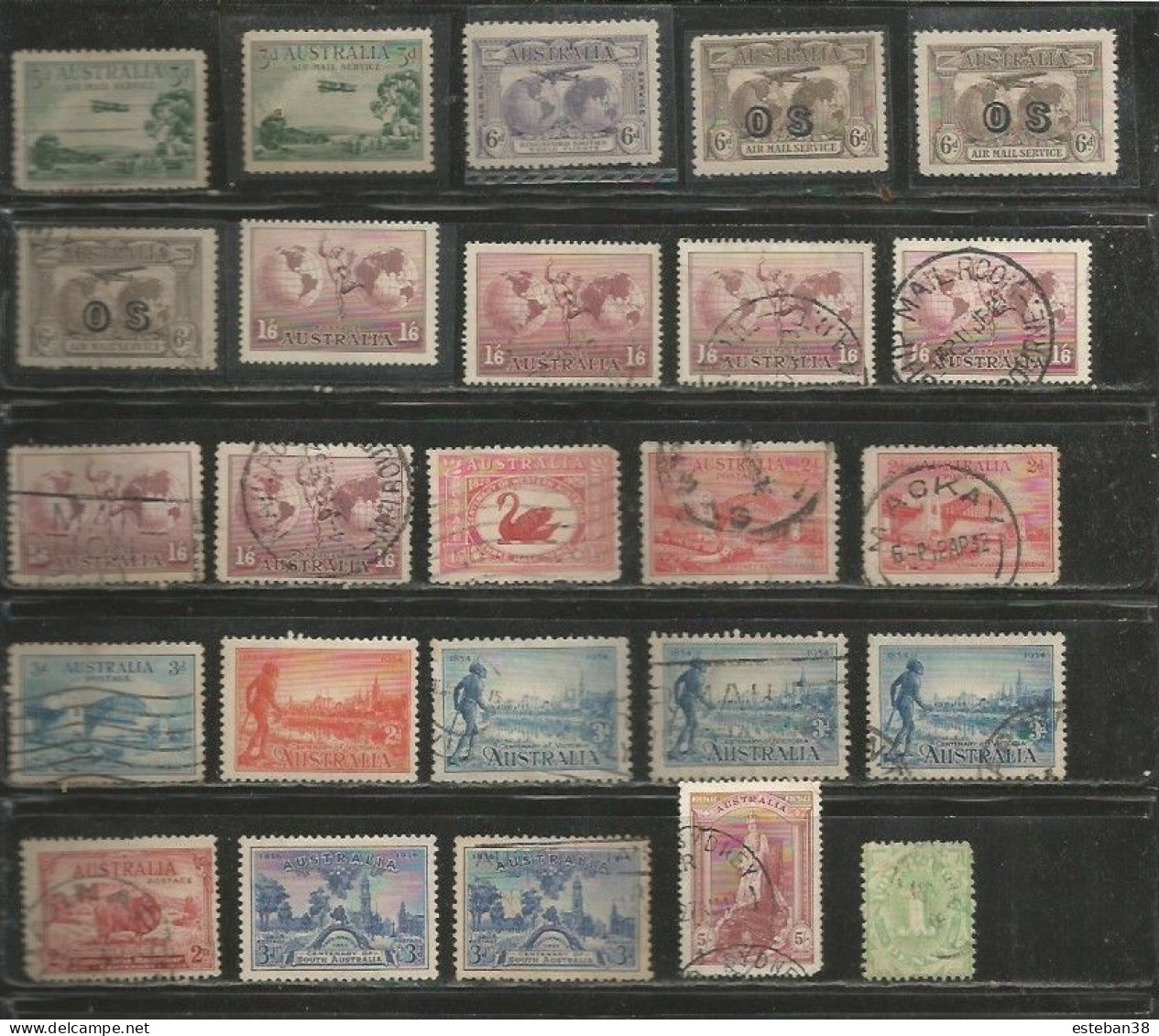 Australia Timbres Diverses - Verzamelingen