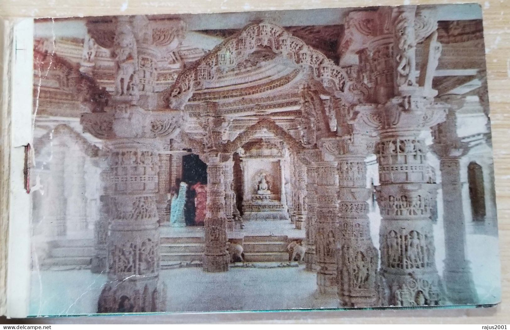 Dilwara Hindu Temple Mount Abu, Bronze Nandi Sculpture, Toad Rock, Hinduism, Religion, Mythology 10 Postcards Booklet - Induismo