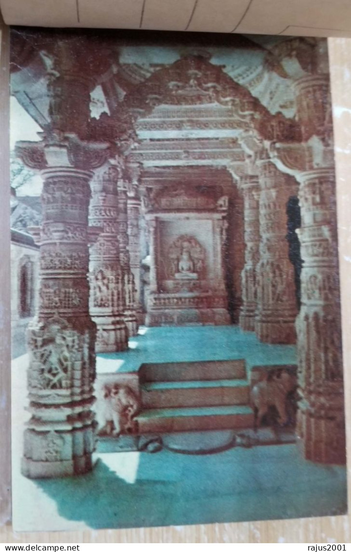 Dilwara Hindu Temple Mount Abu, Bronze Nandi Sculpture, Toad Rock, Hinduism, Religion, Mythology 10 Postcards Booklet - Induismo