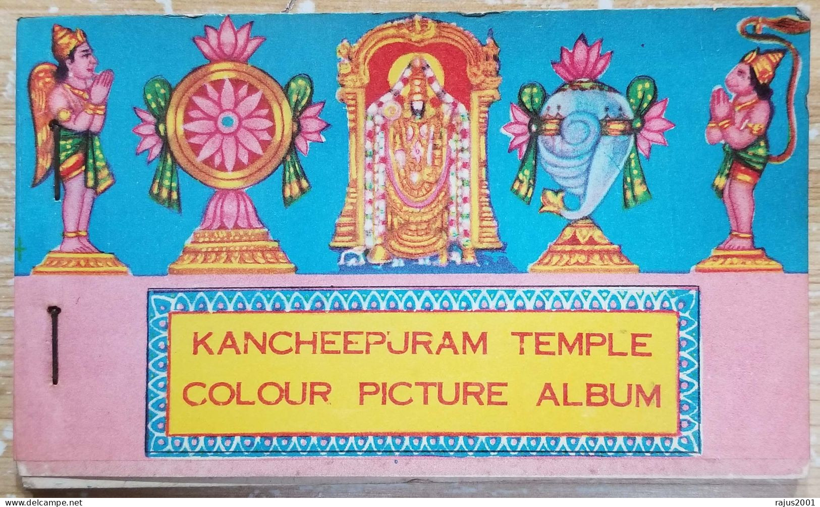Kancheepuram Hindu Temple Album With Details, Lord Varadaraja, Perumal, God Goddess, Hinduism, Mythology 13 Card Booklet - Hinduism