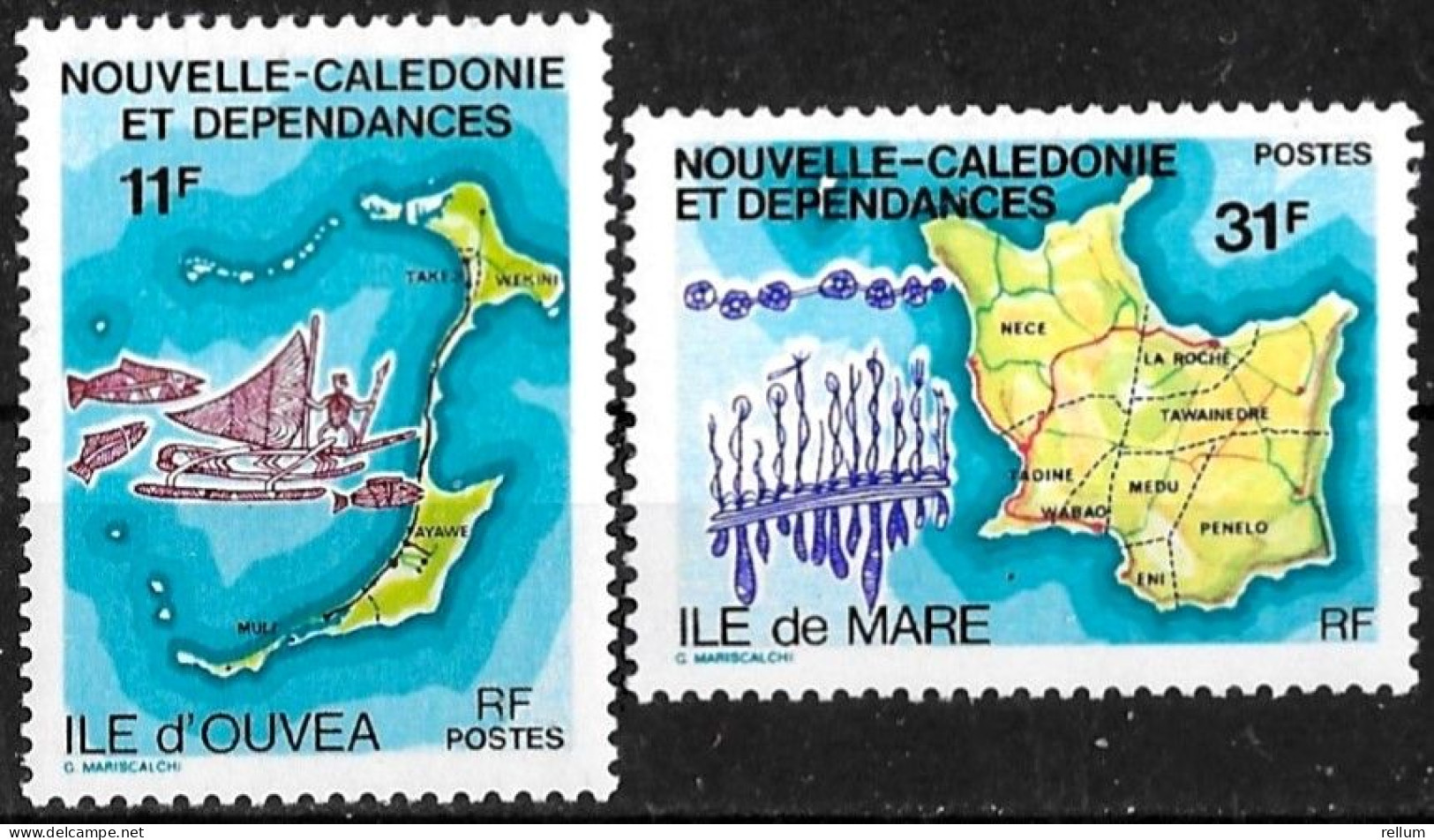 Nouvelle Calédonie 1979 - Yvert N° 426/427 - Michel N° 622/623 ** - Neufs
