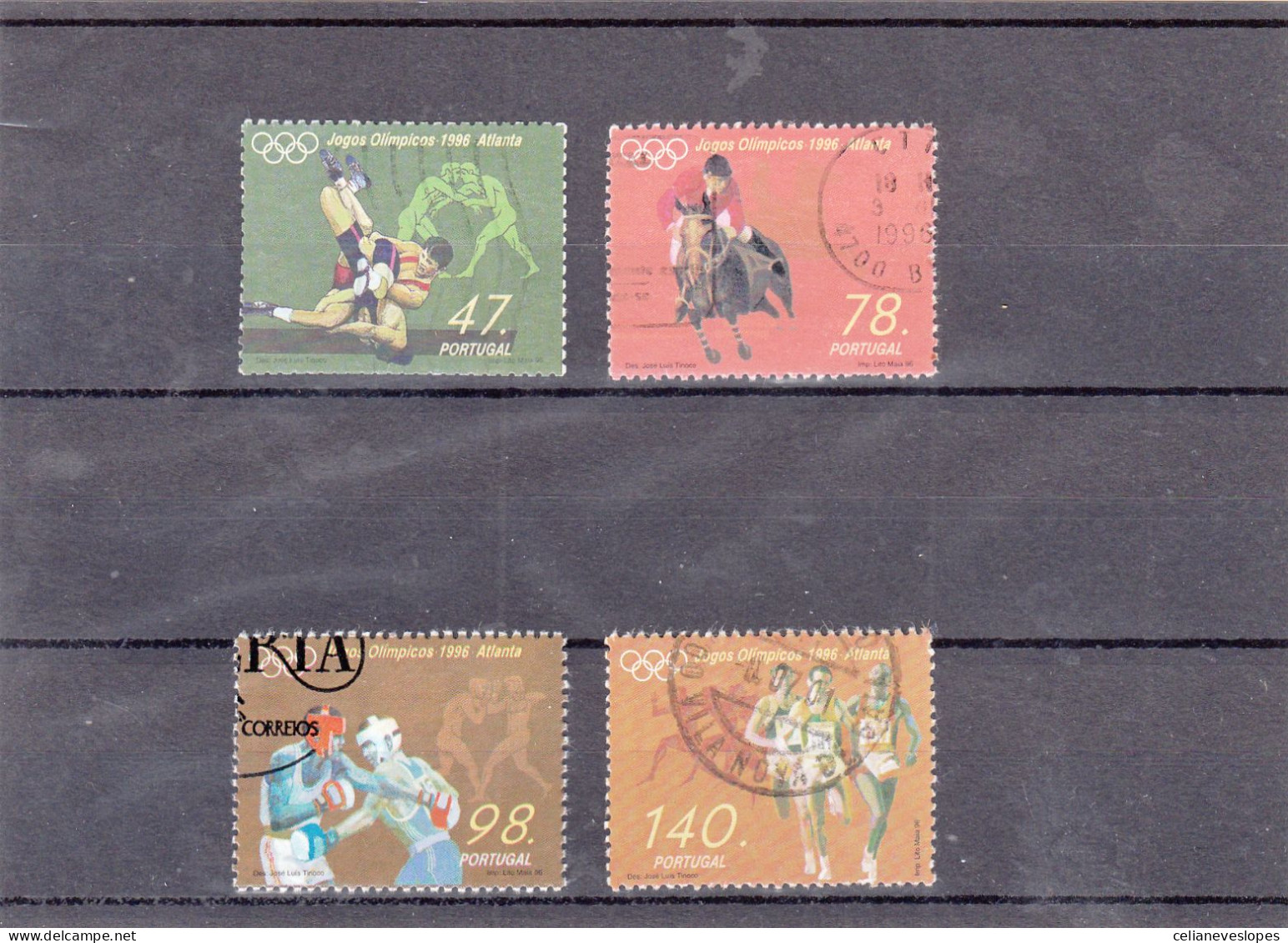 Portugal, Jogos Olimpicos De Atlanta, 1996, Mundifil Nº 2346 A 2349 Used - Used Stamps