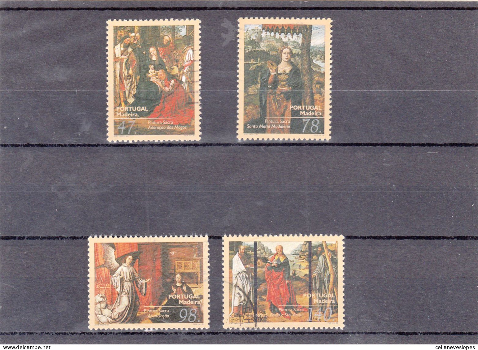 Portugal, Pintura Sacra - Madeira, 1996, Mundifil Nº 2351 A 2354 Used - Used Stamps