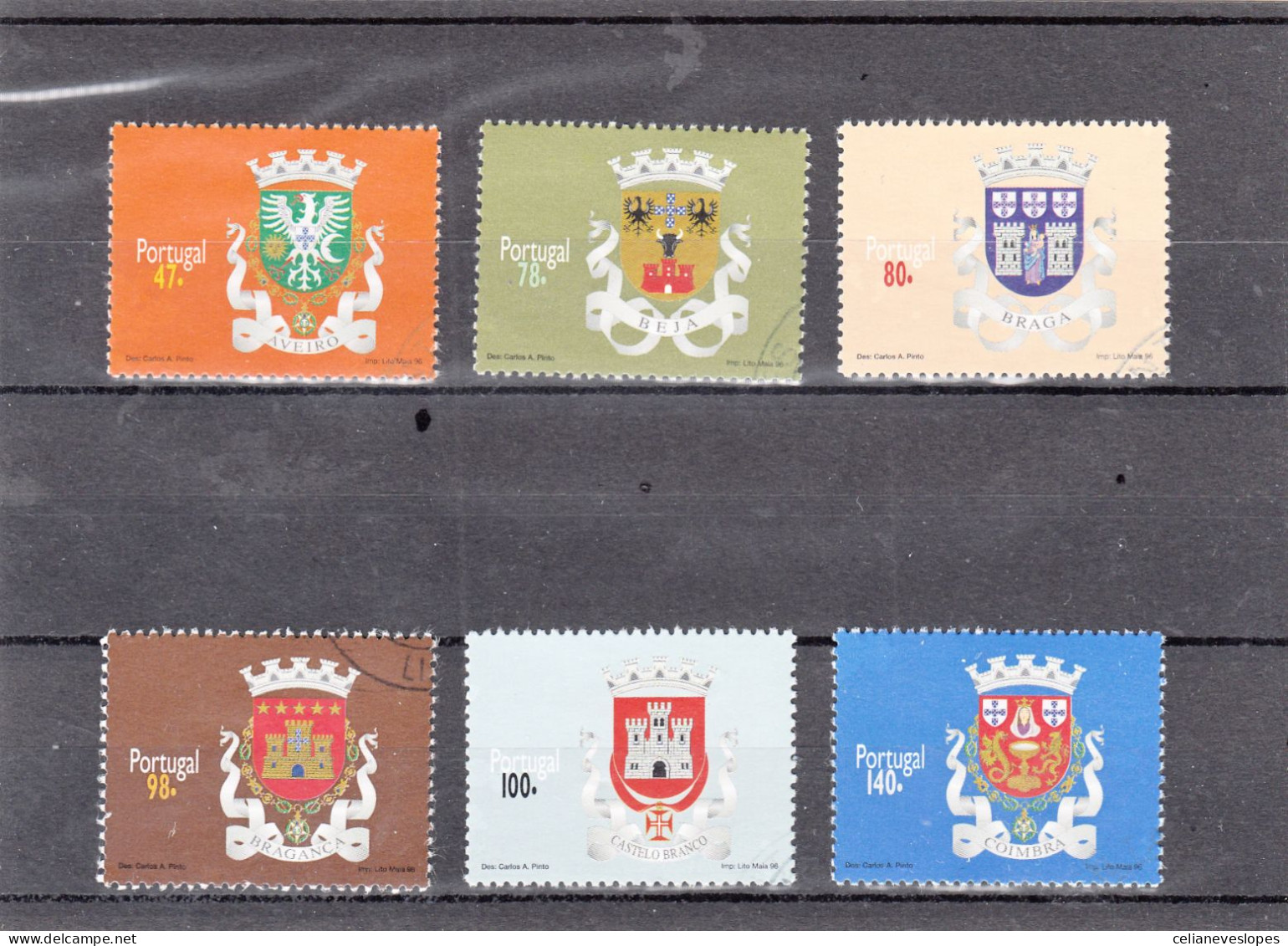 Portugal, Brasões, 1996, Mundifil Nº 2364 A 2369 Used - Used Stamps