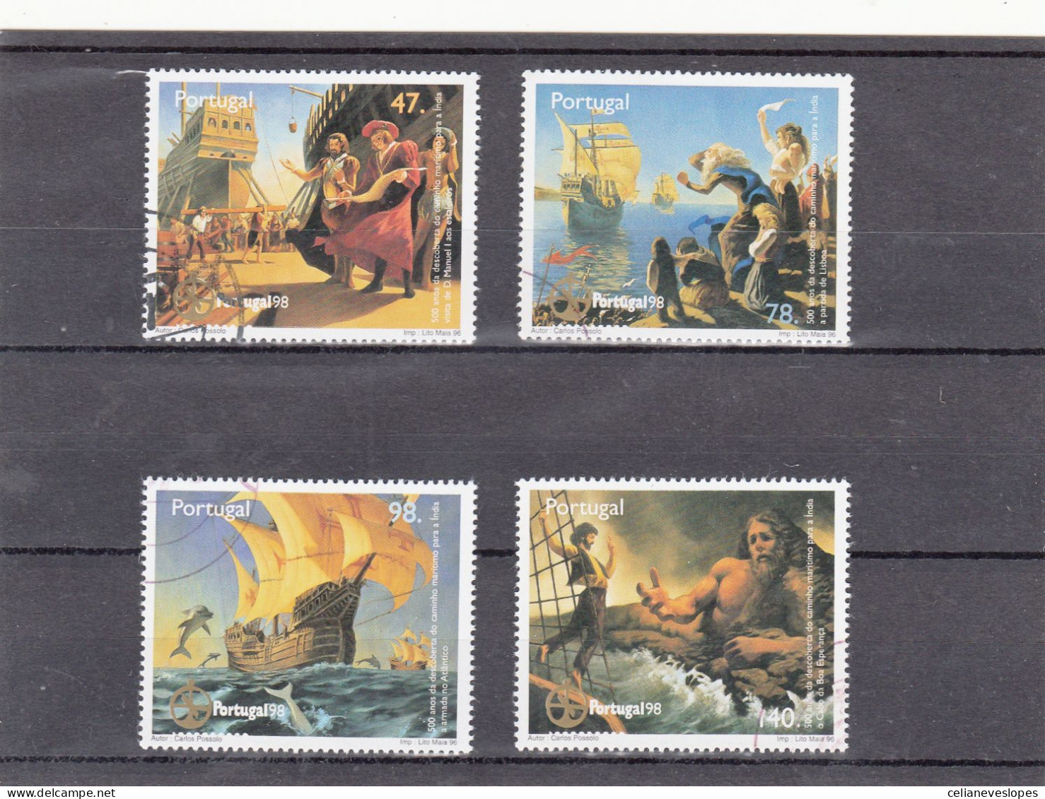 Portugal, Caminho Maritimo Para A India, 1996, Mundifil Nº 2382 A 2385 Used - Used Stamps