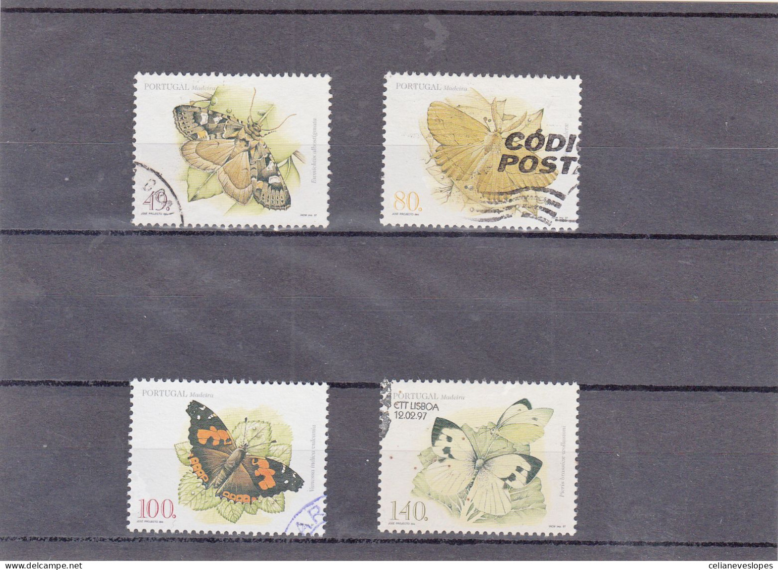 Portugal, Insectos Da Madeira, 1997, Mundifil Nº 2394 A 2397 Used - Used Stamps