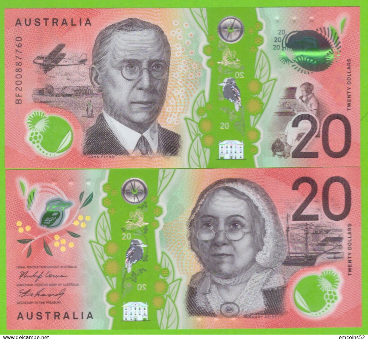 AUSTRALIA 20 DOLLARS 2020 P-W64 UNC POLIMER - 2005-... (polymer Notes)