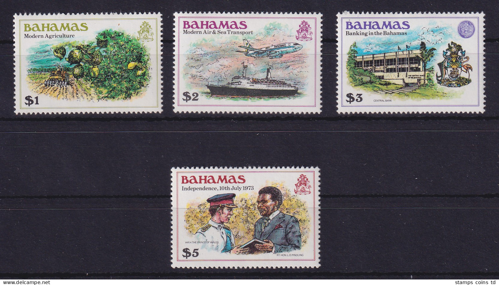 Bahamas 1980 Landestypische Motive Mi.-Nr. 466-469 Postfrisch ** - Bahamas (1973-...)