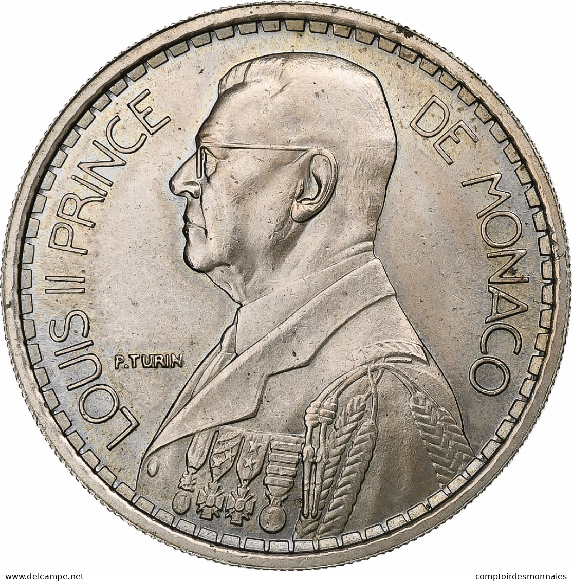 Monaco, Louis II, 20 Francs, 1945, ESSAI, Cupro-nickel, SUP, Gadoury:MC137 - 1922-1949 Louis II