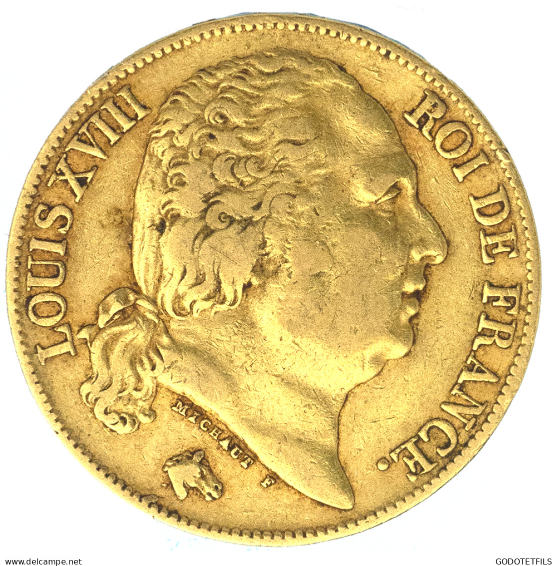 Louis XVIII-20 Francs 1819 Paris - 20 Francs (or)