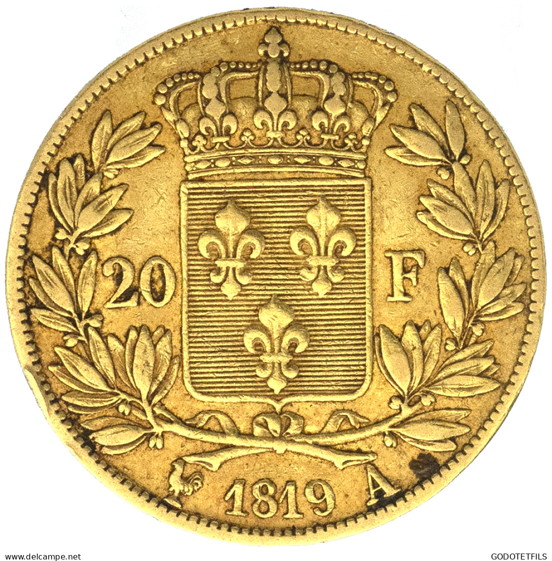 Louis XVIII-20 Francs 1819 Paris - 20 Francs (goud)