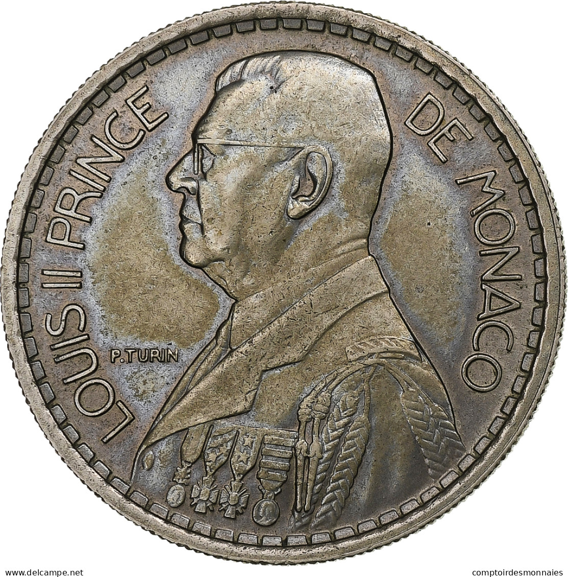 Monaco, Louis II, 10 Francs, 1946, Cupro-nickel, TTB+, Gadoury:MC136, KM:123 - 1922-1949 Luigi II