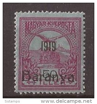 6  -  24. 1919  12-4   BARANYA  UNGARN SERBIA JUGOSLAVIJA OVERPRINT  INTERESSANT  - B--TYP II NEVER HINGED - Baranya