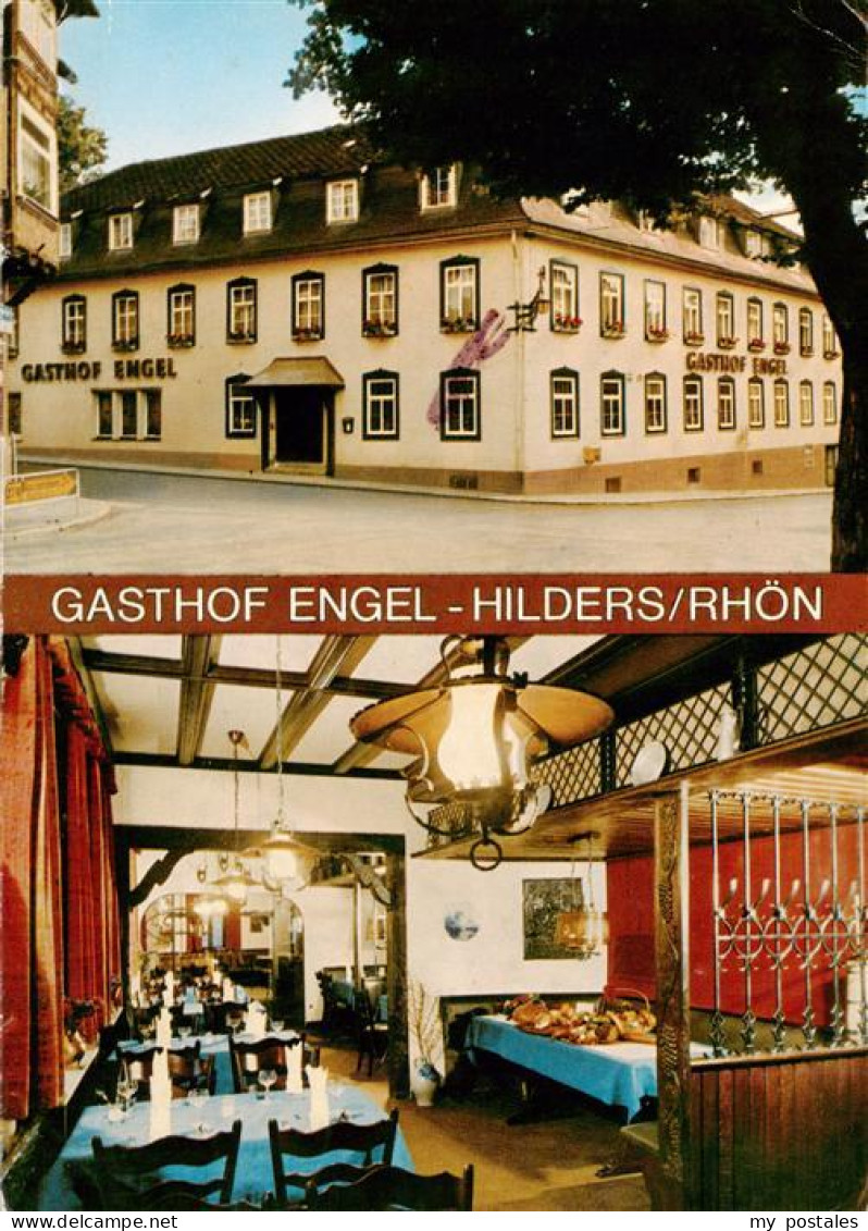 73910961 Hilders Rhoen Gasthof Engel Gastraum - Hilders
