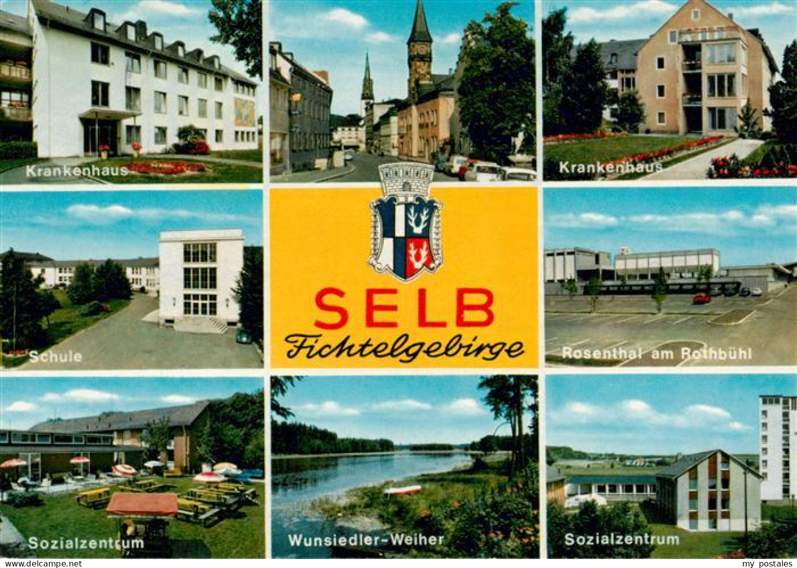 73910794 Selb Oberfranken Bayern Krankenhaus Schule Sozialzentrum Wunsiedler Wei - Selb