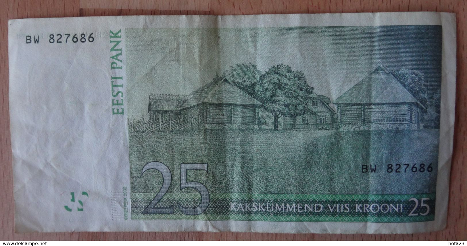 2002 ESTONIA , Estland  25 KROONI   EURO  Circulated - Estonie