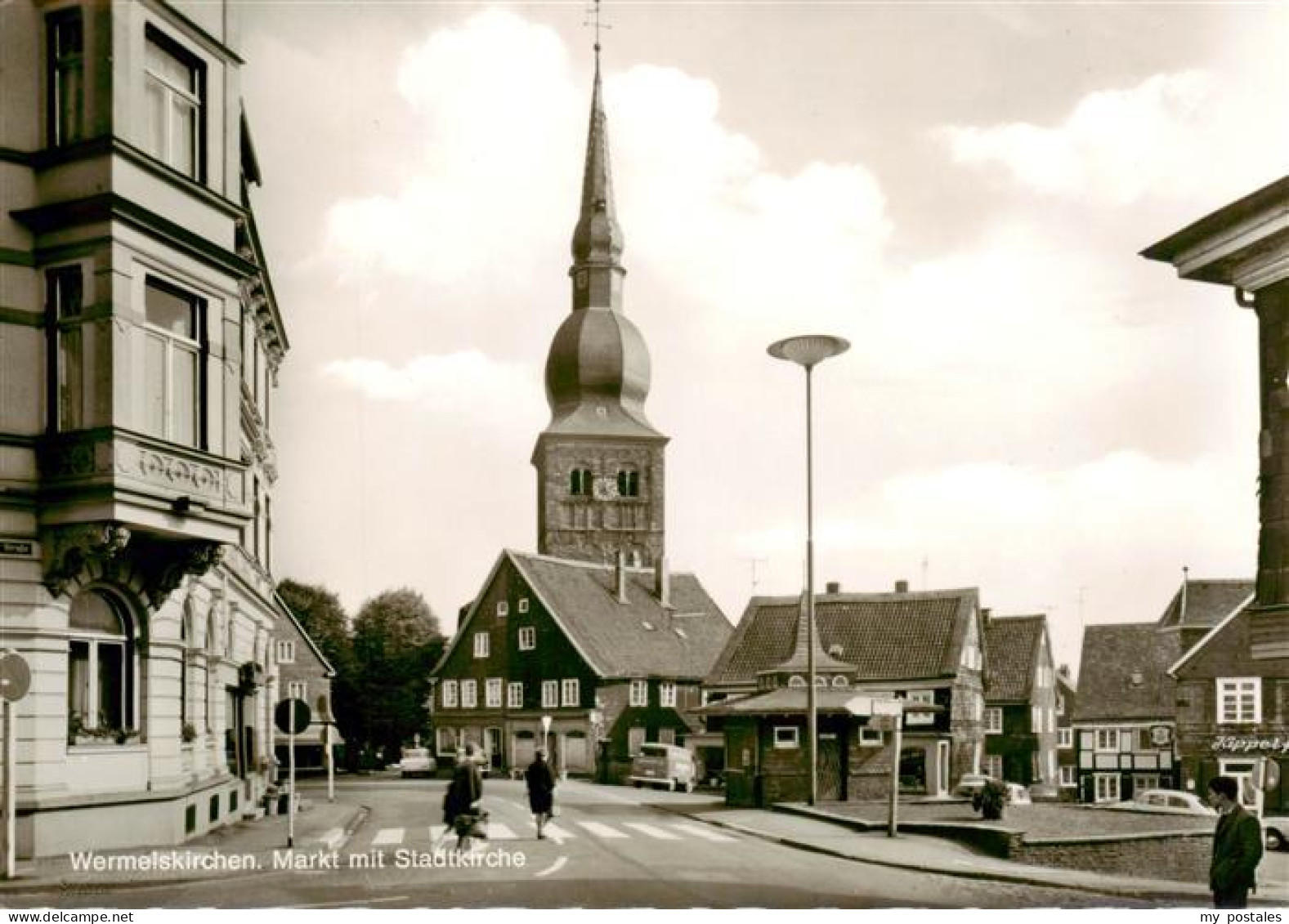 73910749 Wermelskirchen Markt Mit Stadtkirche - Wermelskirchen