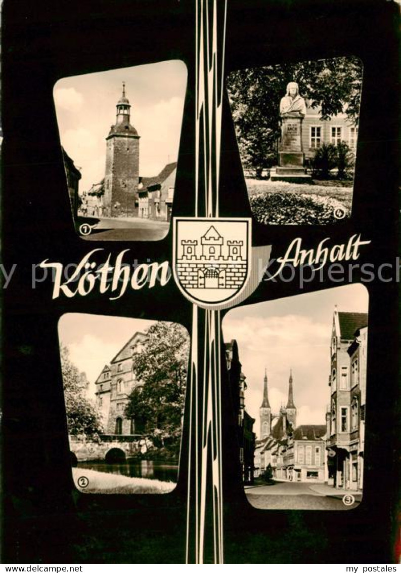 73871130 Koethen Anhalt Magdeburger Turm Am Holzmarkt Schlosspark Bachdenkmal Ko - Koethen (Anhalt)