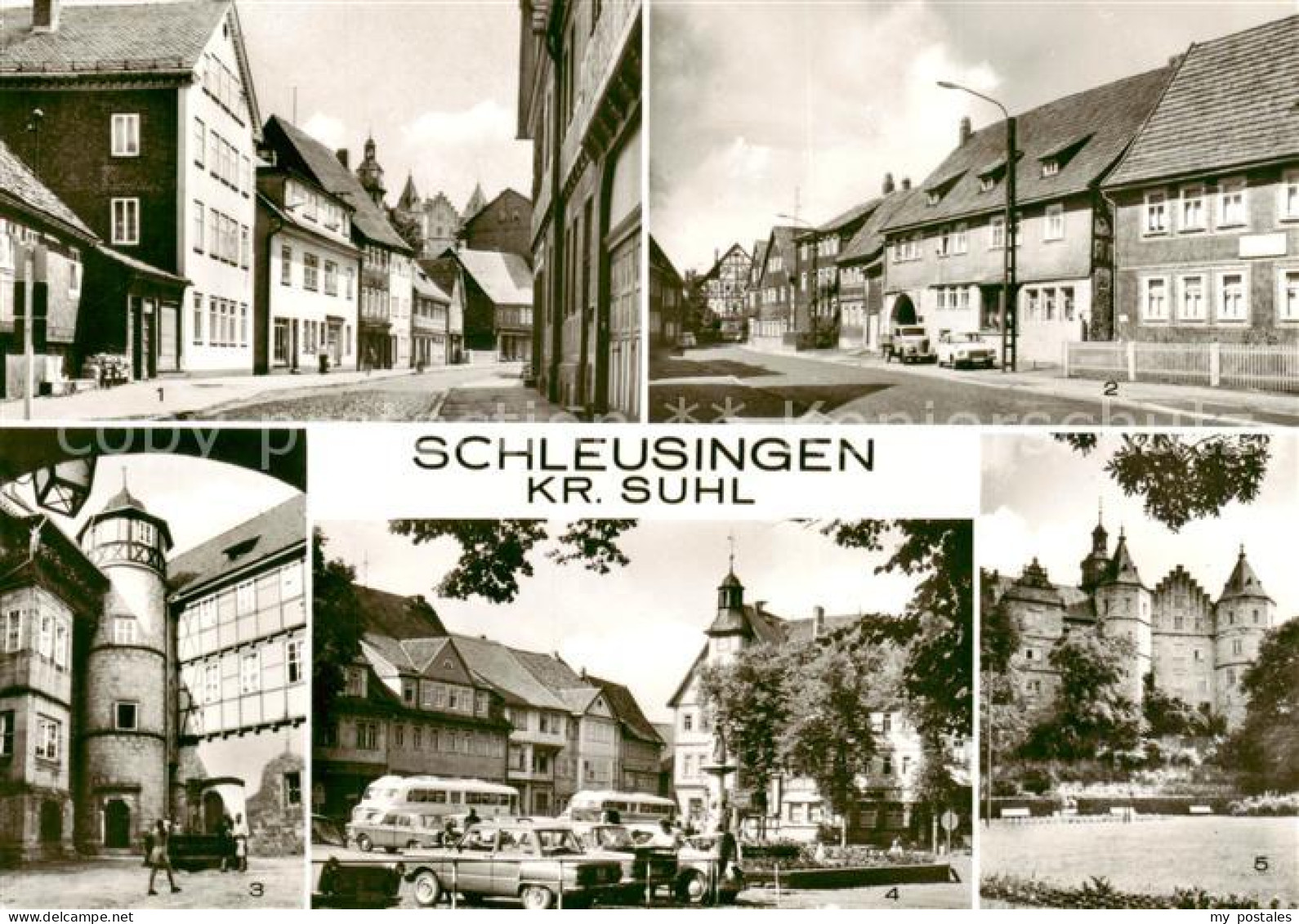 73871035 Schleusingen Bahnhofstrasse Schlosstrasse Schloss Bertholdsburg Marktpl - Schleusingen