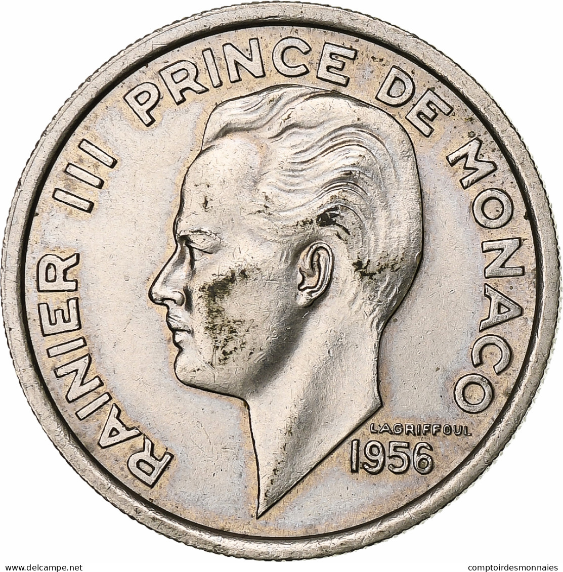 Monaco, Rainier III, 100 Francs, Cent, 1950, Monaco, Cupro-nickel, TTB+ - 1949-1956 Oude Frank