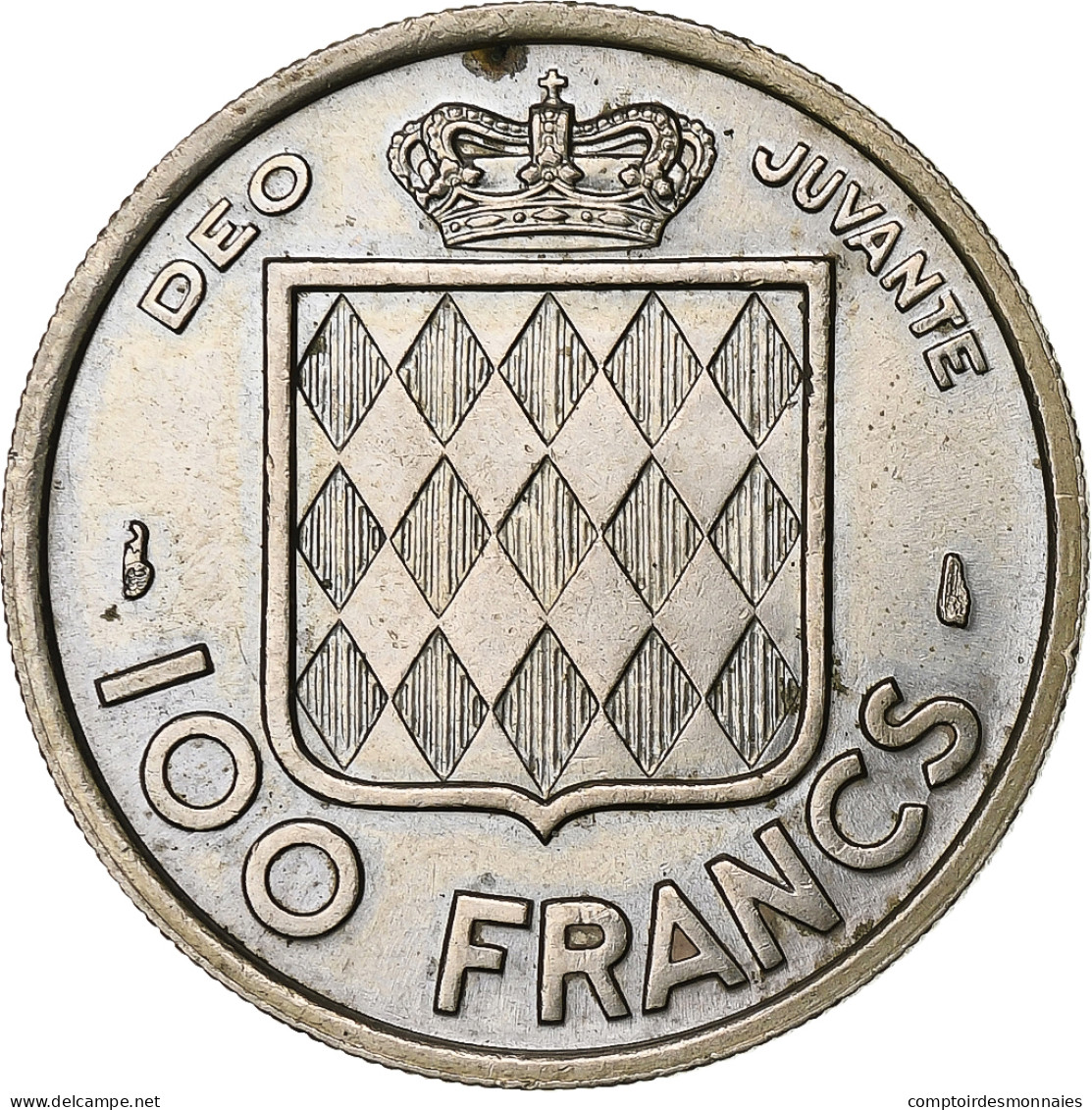 Monaco, Rainier III, 100 Francs, Cent, 1950, Monaco, Cupro-nickel, TTB+ - 1949-1956 Francos Antiguos