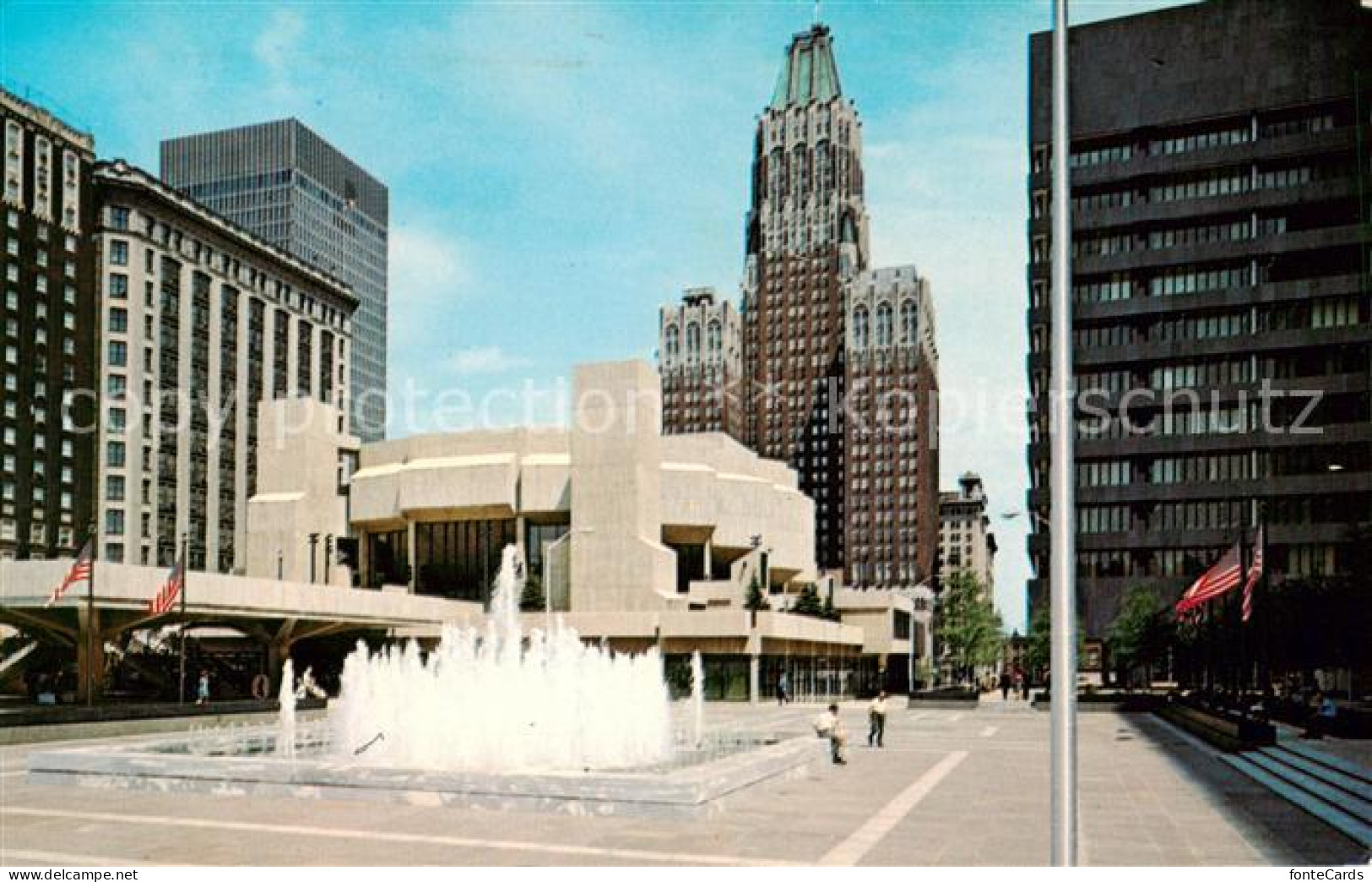 73805220 Baltimore_Maryland Fountain And Theatre In The New Charles Center - Autres & Non Classés