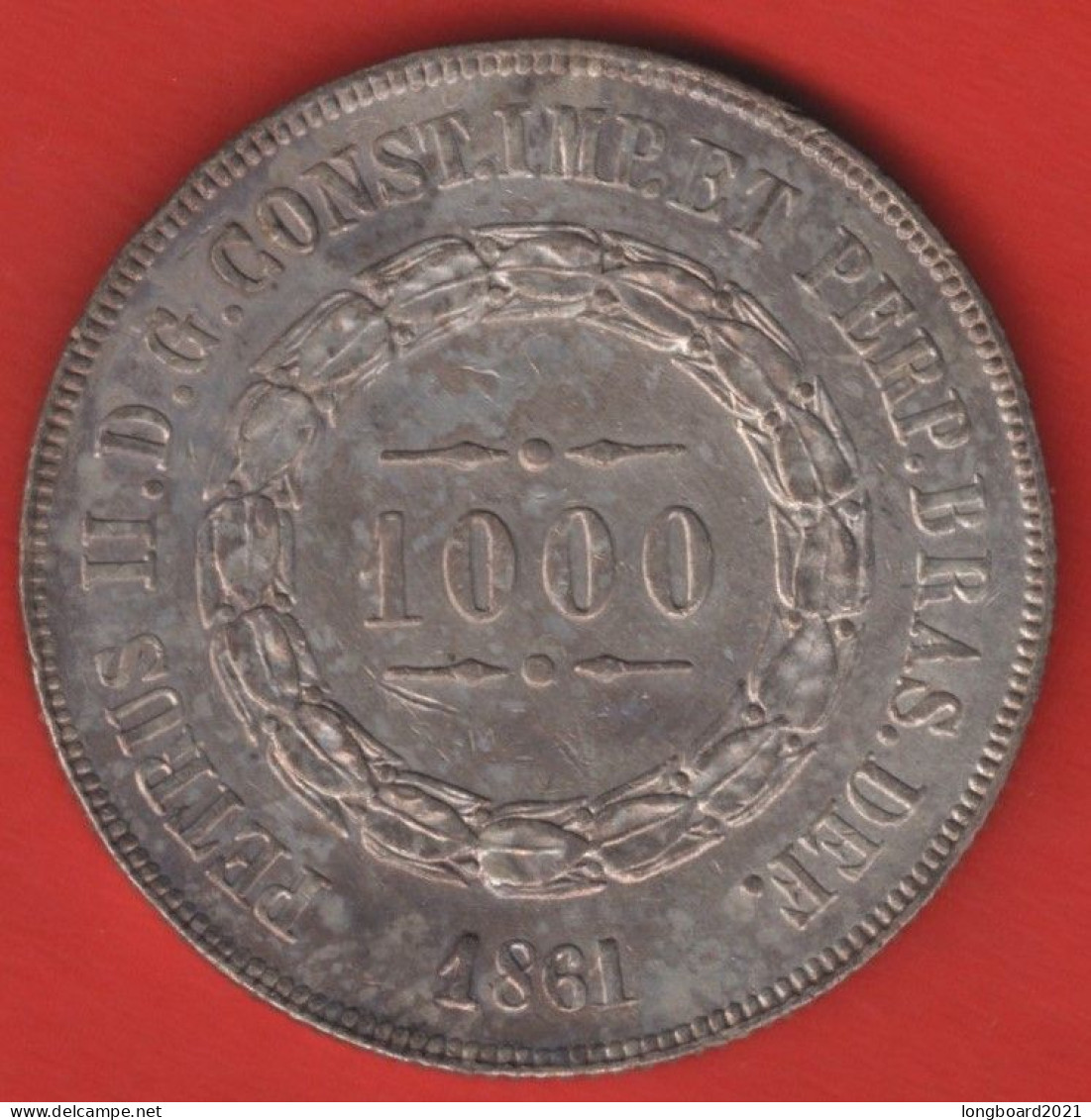 BRAZIL - 1000 REIS 1861 - Brésil