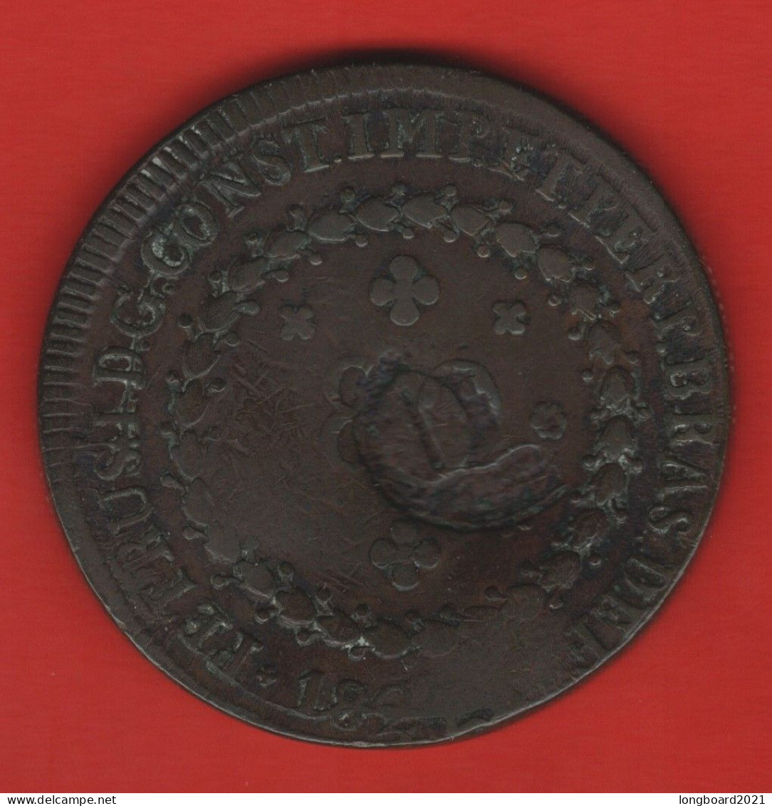 BRAZIL - 40 REIS 1824R COUNTERSTAMPED - Brazil