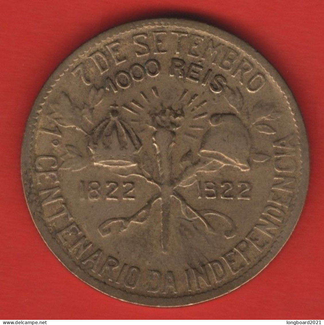 BRAZIL - 1000 REIS 1922 INDEPENDENCE - Brazilië