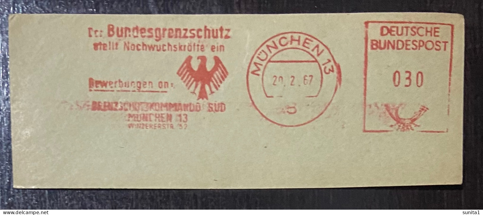 Behaviour, Labour, Industry, Advertisement, Meter Franking, Red Meter, Germany - Fabbriche E Imprese