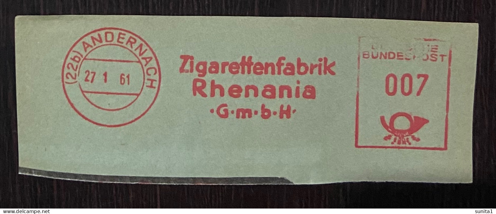 Cloths, Fabrics, Advertisement, Meter Franking, Red Meter, Germany - Fabbriche E Imprese