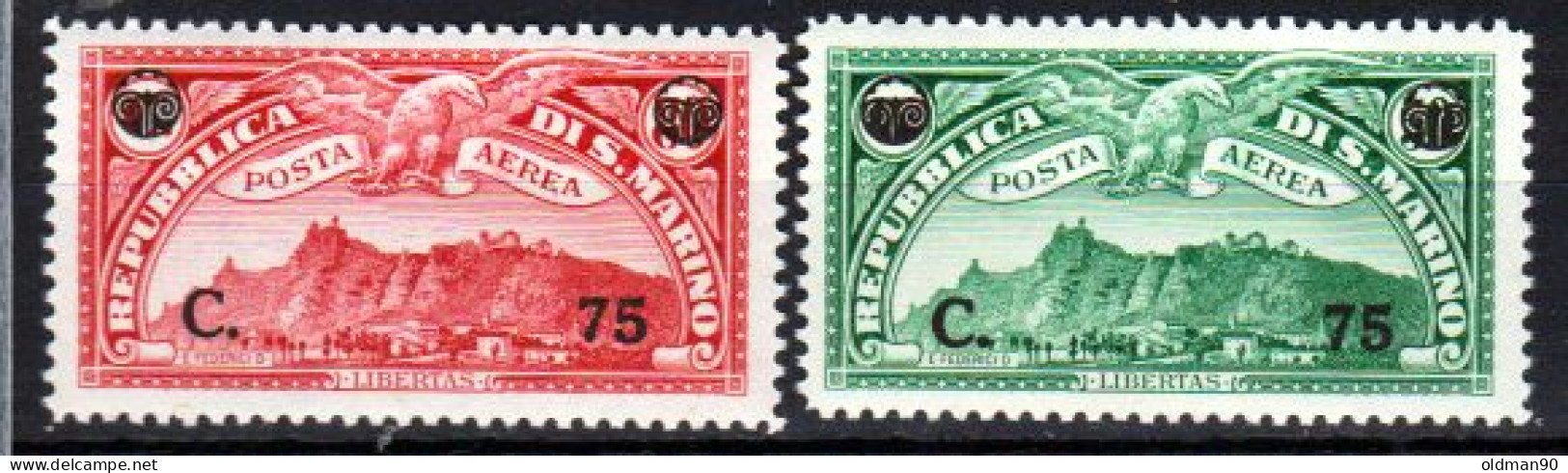 San-Marino-F0145 - Valori Del 1936 (++) MNH - Qualità A Vostro Giudizio. - Luftpost