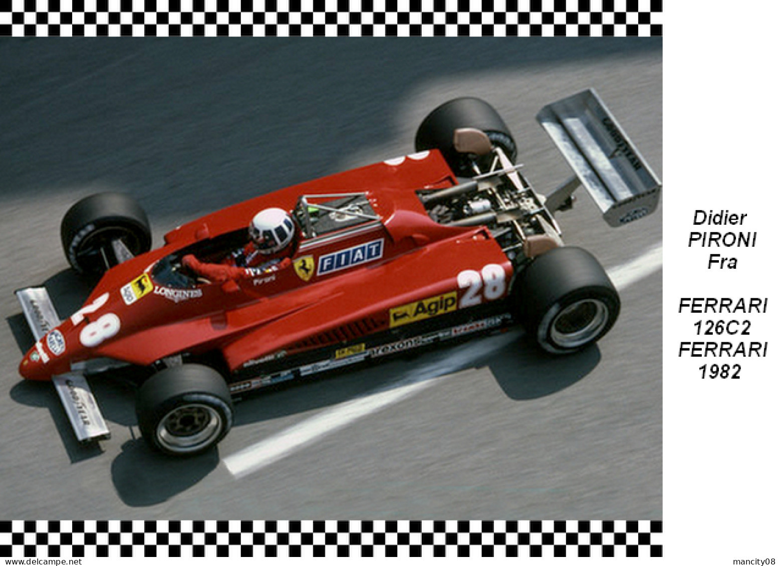Didier  Pironi   Ferrari   126C2   1982 - Grand Prix / F1