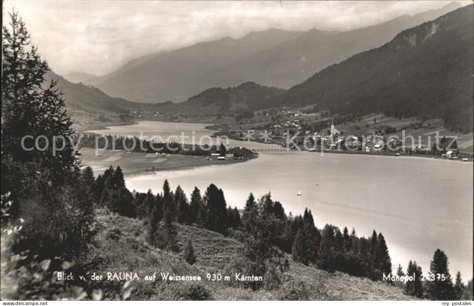 72167325 Weissensee Kaernten Blick Von Der Rauna Weissensee Kaernten - Weissensee