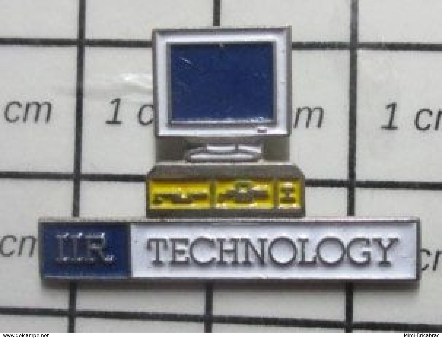 617 Pin's Pins / Beau Et Rare / INFORMATIQUE / IIR TECHNOLOGY MICRO-ORDINATEUR - Informatique