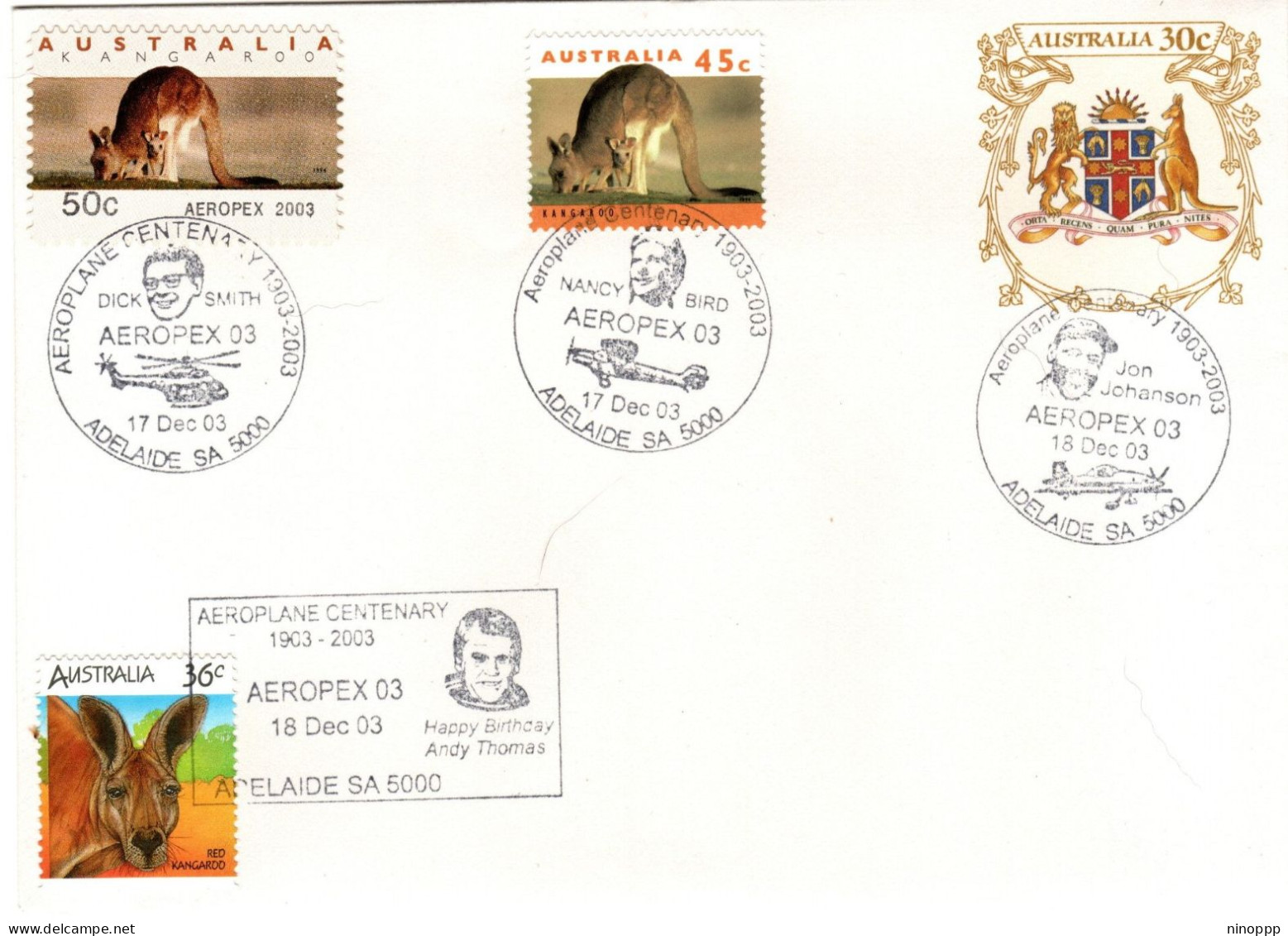 Australia 2003  Aeropex 03 ,Aeroplane Centenary, Souvenir Cover - Briefe U. Dokumente