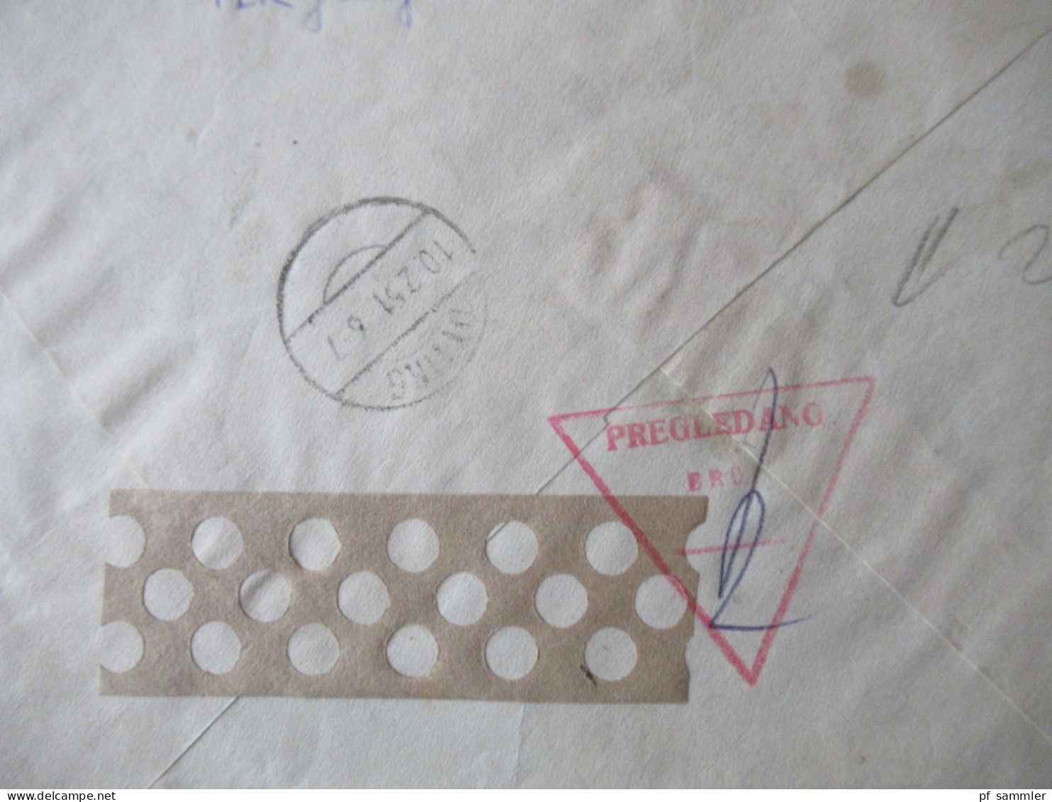Jugoslawien 1947 / 51 Flugpostmarken Mi.Nr.519 (4er Block) MeF Einschreiben Beograd - Otting Mit Ank. Stempel - Lettres & Documents