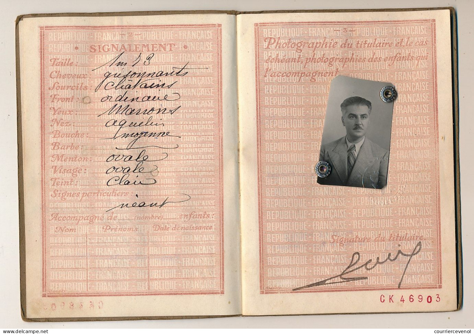 FRANCE - Passeport à L'étranger 20F - Marseille 1935 + 2 X 20F Renouvellement 1936 Et 1937 - Unclassified