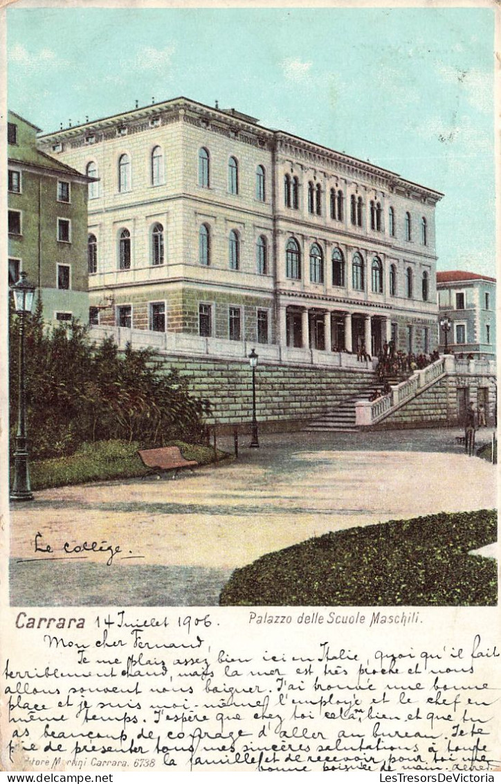 ITALIE - Carrara - Palazzo Delle Scuole Maschili - Carte Postale Ancienne - Carrara