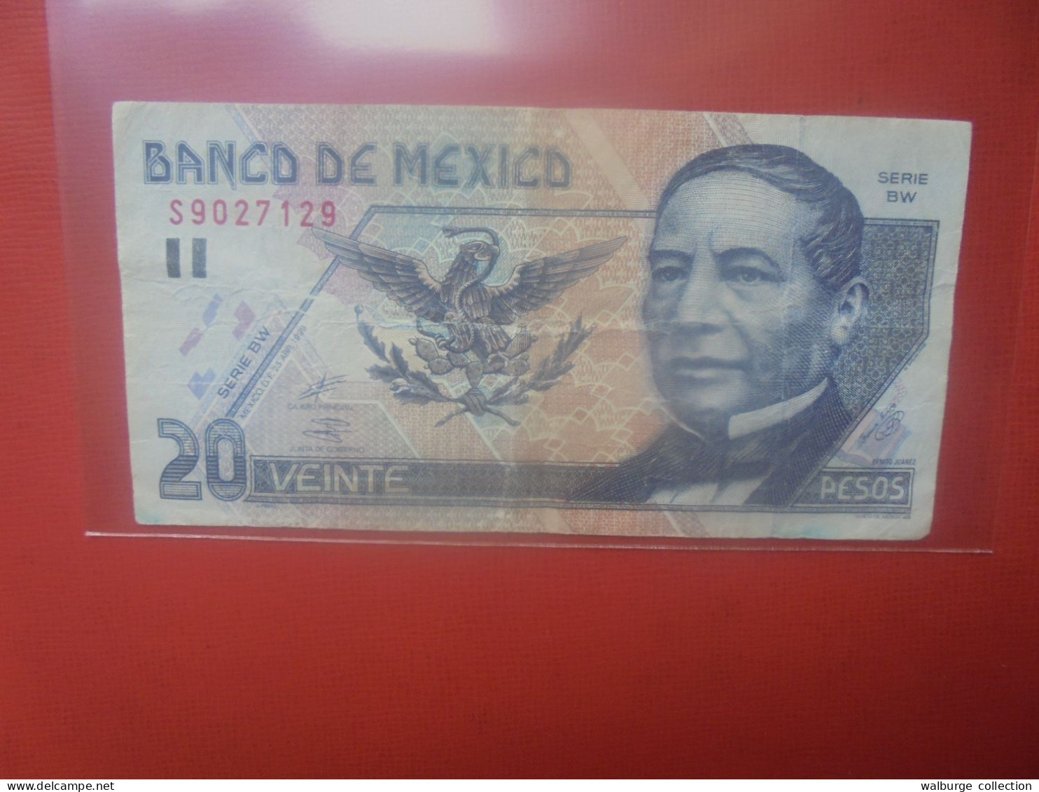 MEXIQUE 20 PESOS 1999 Circuler (B.32) - Mexique