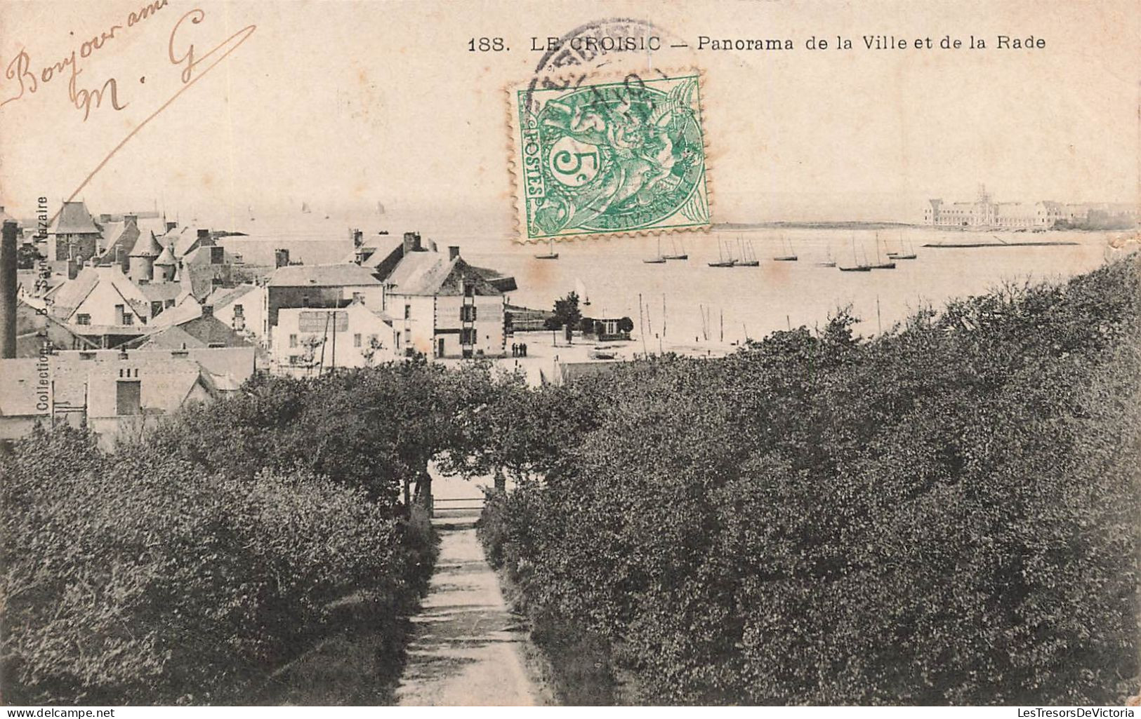 FRANCE - Le Croisic - Panorama De La Ville Et De La Rade - Carte Postale Ancienne - Le Croisic