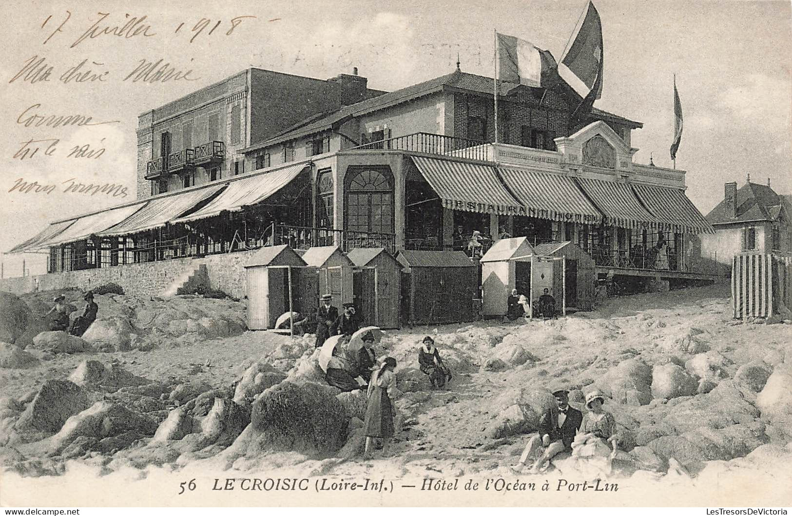 FRANCE - Le Croisic - Hôtel De L'Océan à Port Lin - Animé - Carte Postale Ancienne - Le Croisic