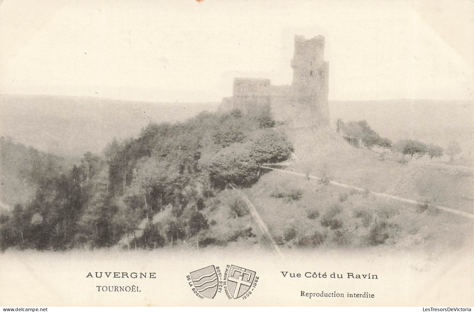 FRANCE - Tournoël - Vue Côté Ravin - Auvergne - Carte Postale Ancienne - Volvic