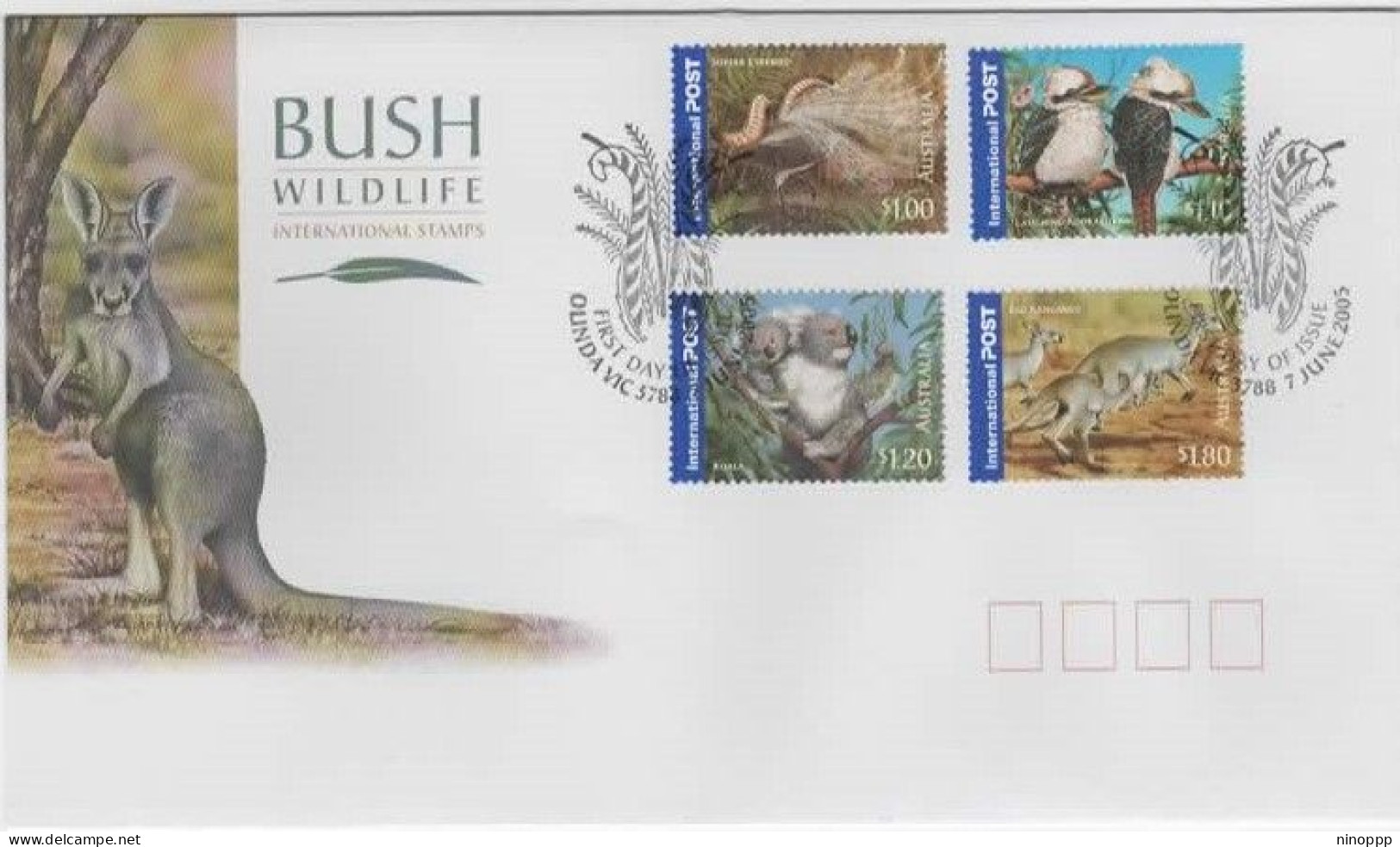 Australia 2005  Bush Wildlife First Day Cover - Marcophilie