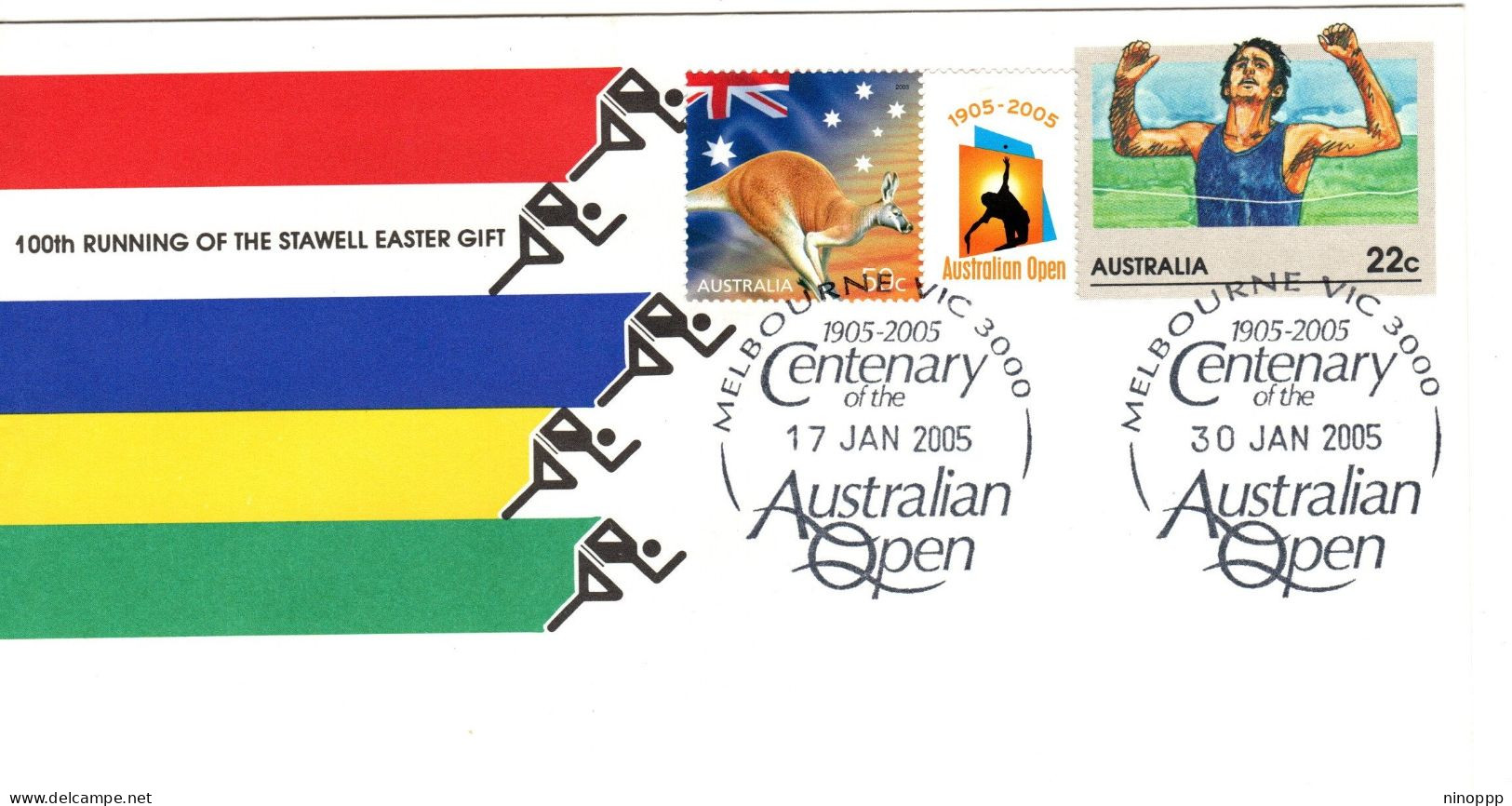 Australia 2005  Centenary Australian Open,Melbourne Postmark - Marcophilie